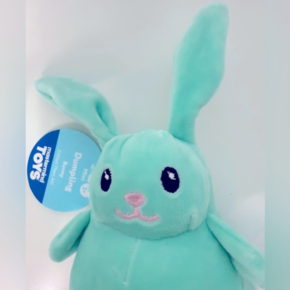 7” Mint Green Plush Bunny Toy with Floppy Ears and Chubby Body - NWT - Picture 3 of 8